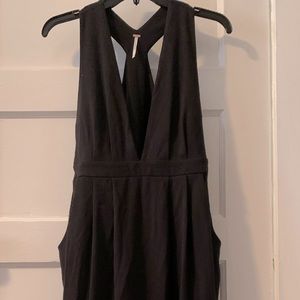 Free People jersey racer back dress with pockets